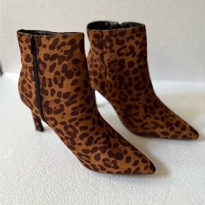 Leopard Print Ankle Boots